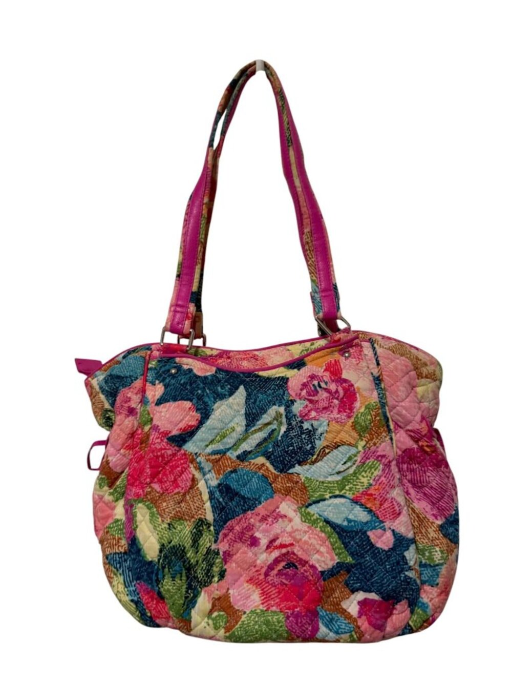 Vera Bradley Retired Super Bloom Glenna Satchel Shoulder Bag Purse - Picture 6 of 16